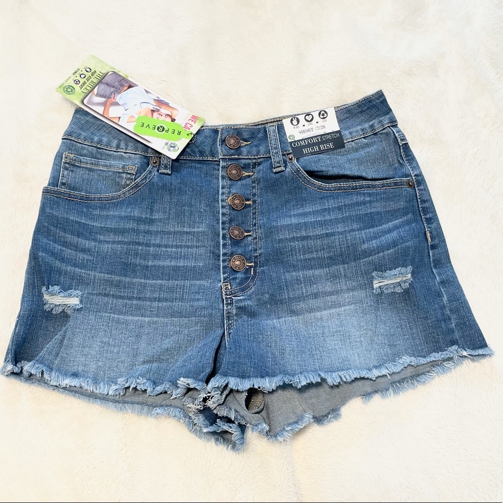 New Women’s REWASH Exposed Button Shorts Size 7/28 - Picture 7 of 11